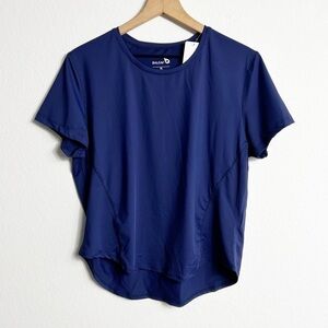 BALEAF BLUE WOMEN SHORT SLEEVE XL WORKOUT ACTIVEWEAR SHIRT BRAND NEW